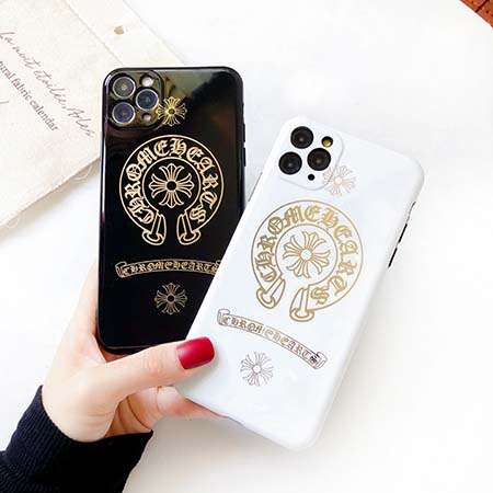 シンプル風スマホケースiphone12 Chrome Hearts