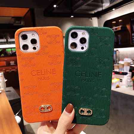 iphone12ケース celine 型押し