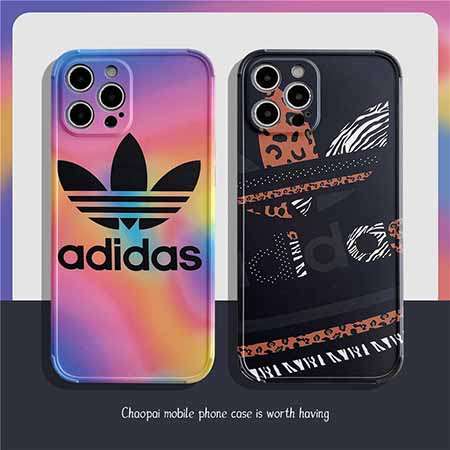 アイフォーン12 mini/12グラデーションスマホケースadidas