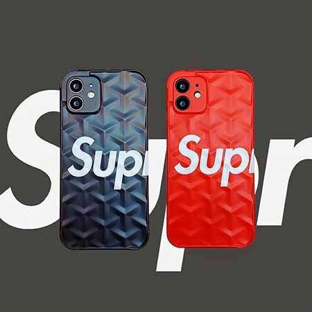 supreme 模様 アイフォーン12 mini保護ケース 