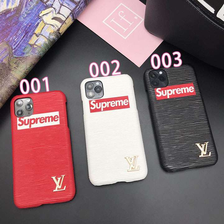 ヴィトン LV コラボ シュプリーム iPhone12proケース ぺア