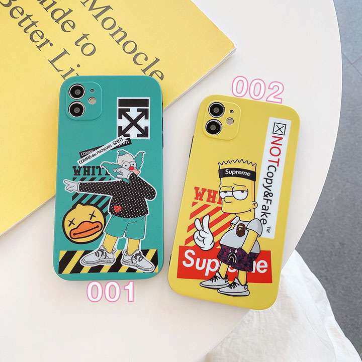 Simpson&supreme&Off Whiteコラボ iphone12pro max携帯カバー 