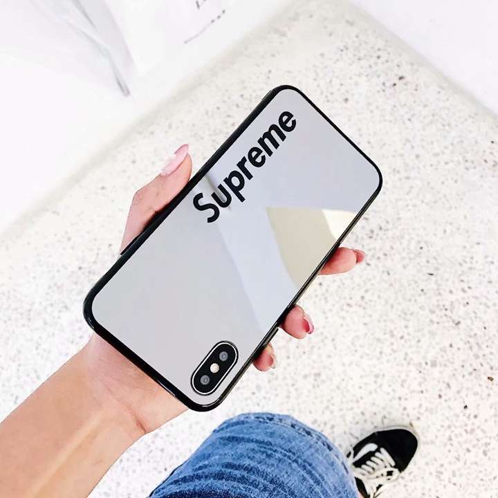  背面鏡面 supreme iPhone12proケース 