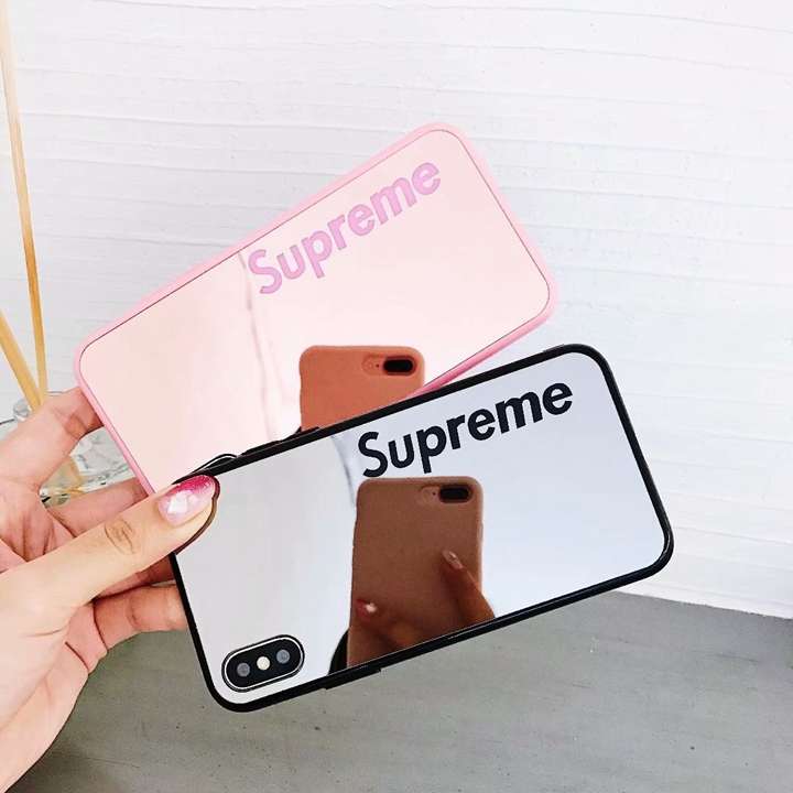  背面鏡面 supreme iPhone12proケース 