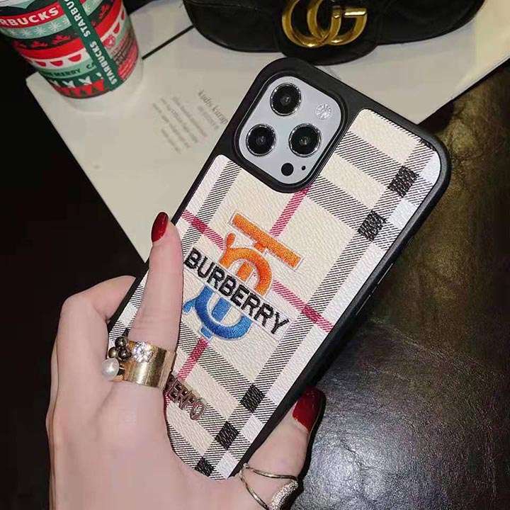 Burberry 高品質 刺繍 iphone12promaxケース