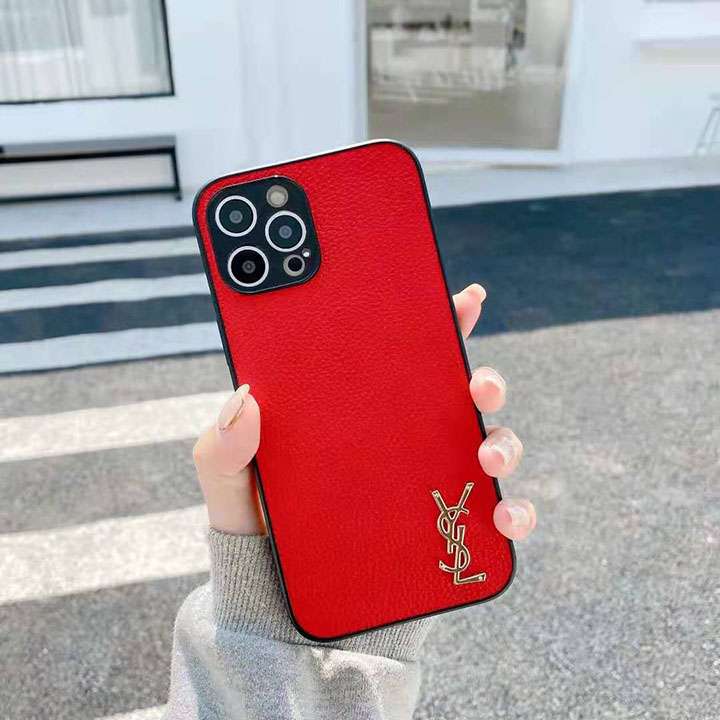 金具ロゴ付き YSL iPhone 12/12promax 保護ケース