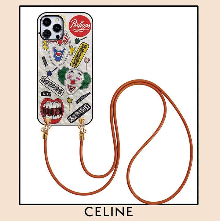 celine アイフォーン12プロマックス ケース 欧米風