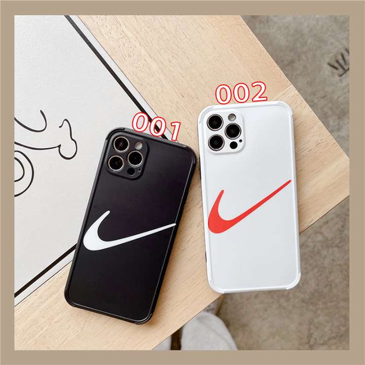 白黒iPhone 11スマホケースナイキ