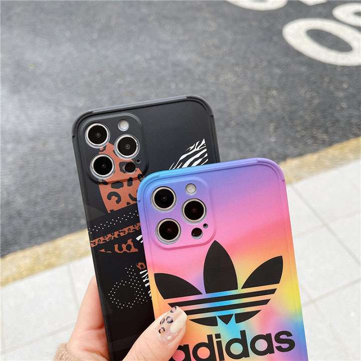 2色Adidas アイフォーン12Promaxカバー