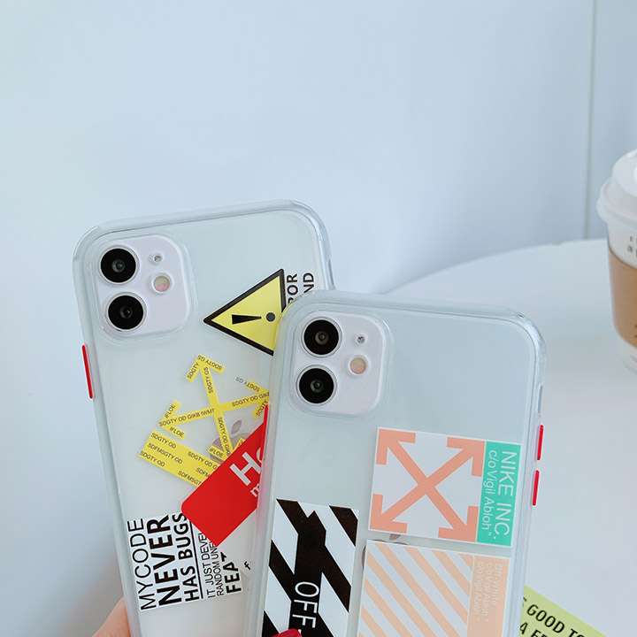 かわいい カバー OffWhite iphoneXS