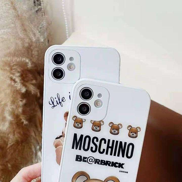 moschino アイフォーン12promax 保護ケース ガラス